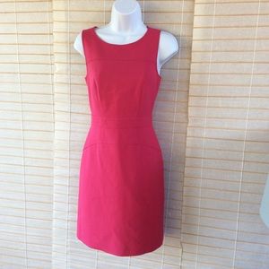Loft pink sheath dress size 2